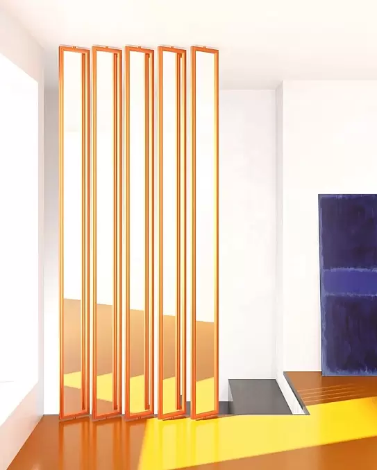Алюминиевая реечная перегородка в интерьере — 5