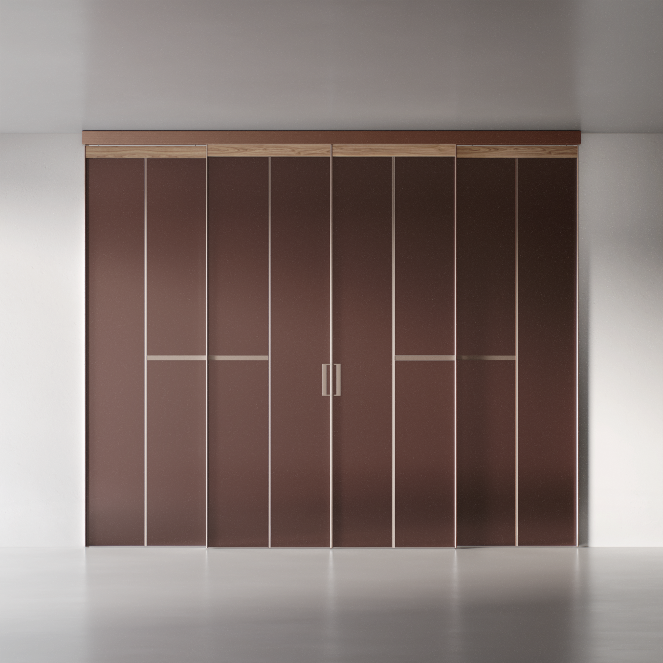 Межкомнатная перегородка Сёдзи sz1, осенний орех