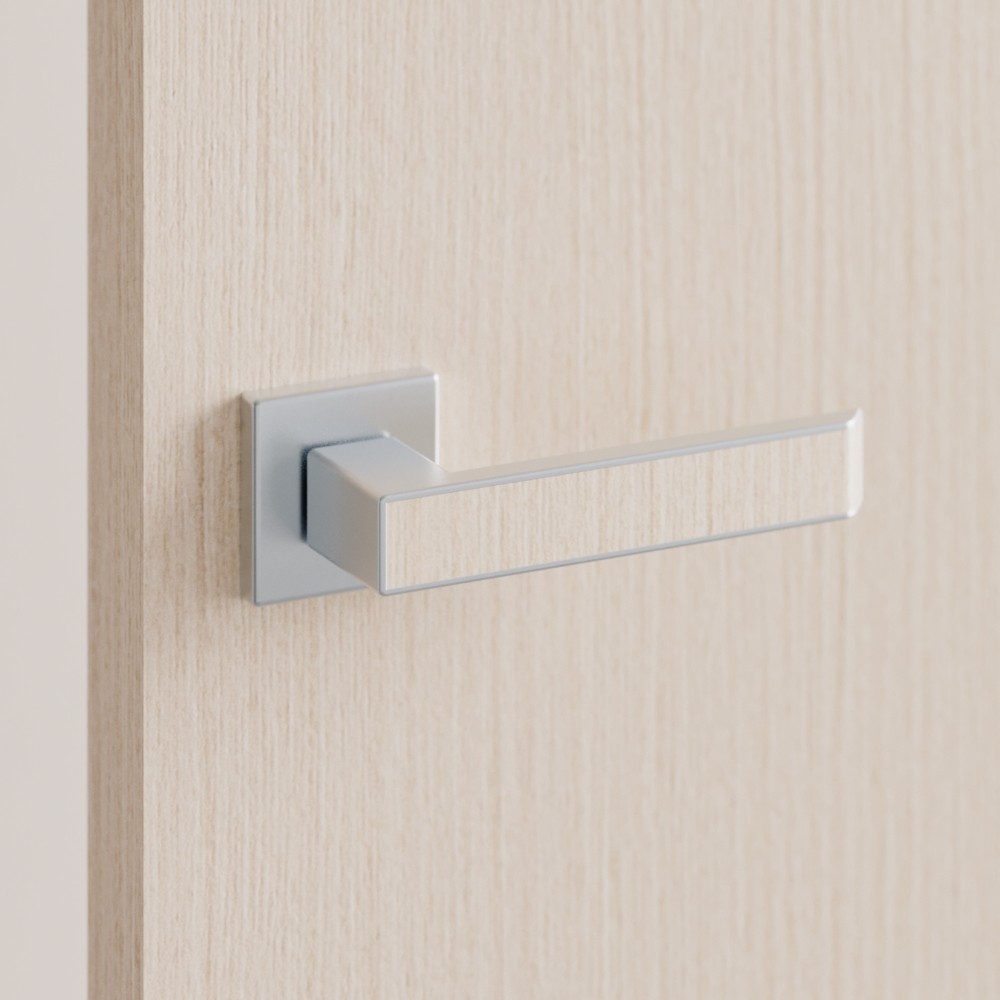 Межкомнатная ручка Бест 2.0 со вставкой, хром матовый