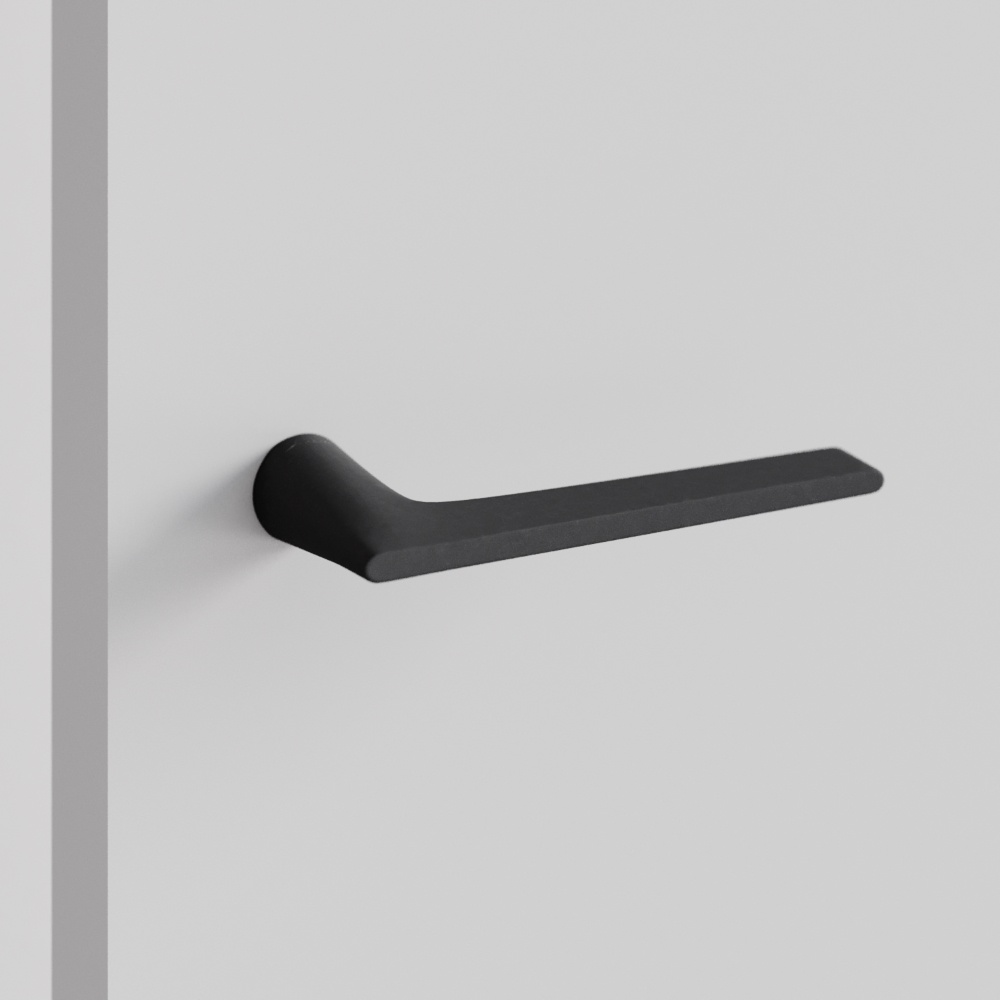 Межкомнатная ручка Луч, черный матовый