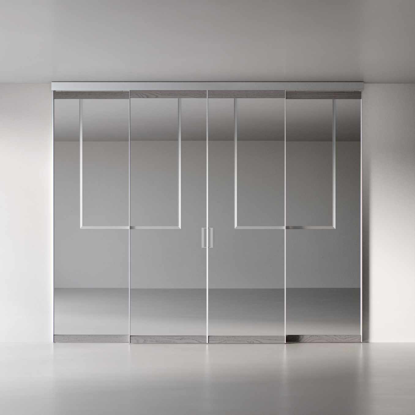 Межкомнатная перегородка Сёдзи sz2, дымчатый ясень