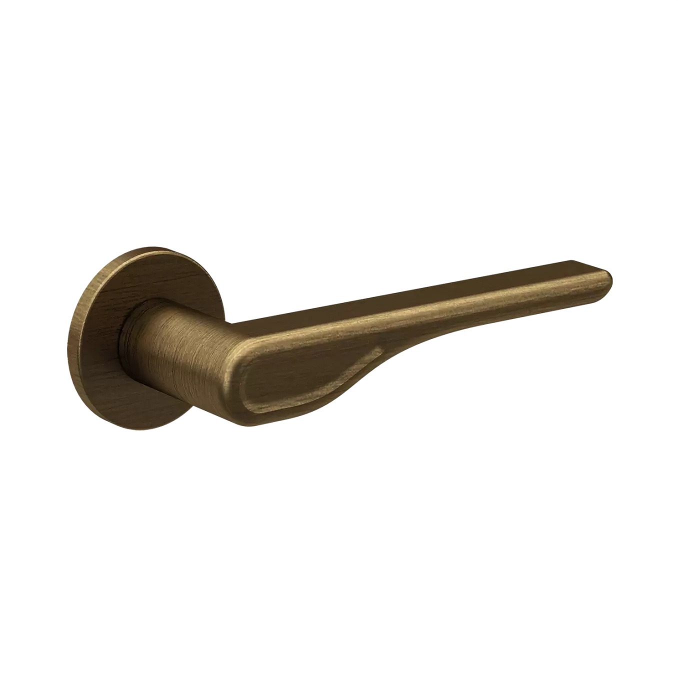 Межкомнатная ручка Вейв, бронза брашированная