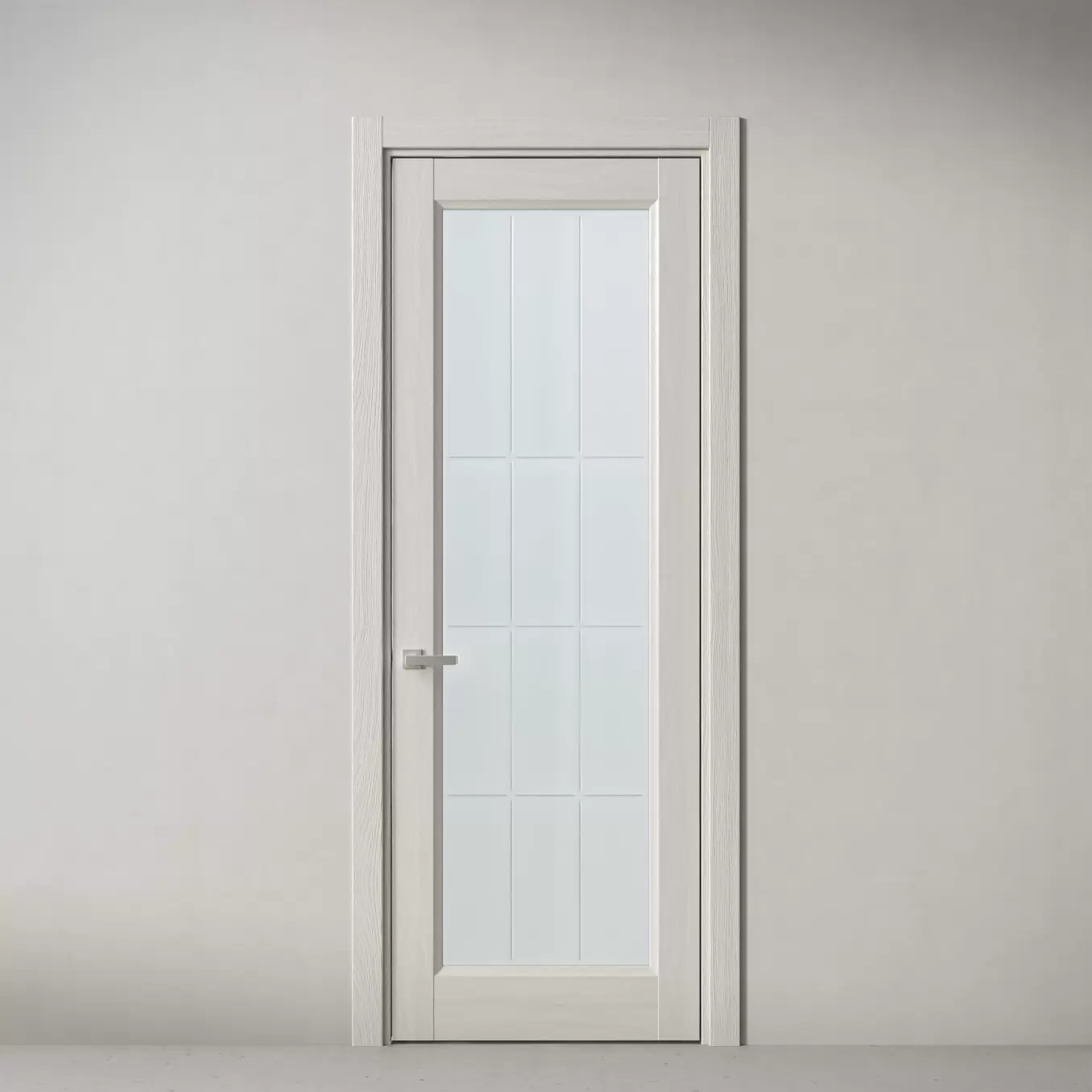 Межкомнатная дверь Элегант, модель 38 Белый дуб