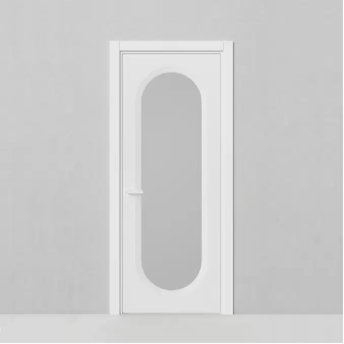 Межкомнатная дверь Солярис, модель 174 Белый