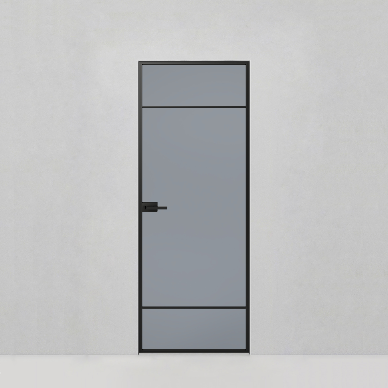 Стеклянная дверь Графика, GR13 стекло серебро темное