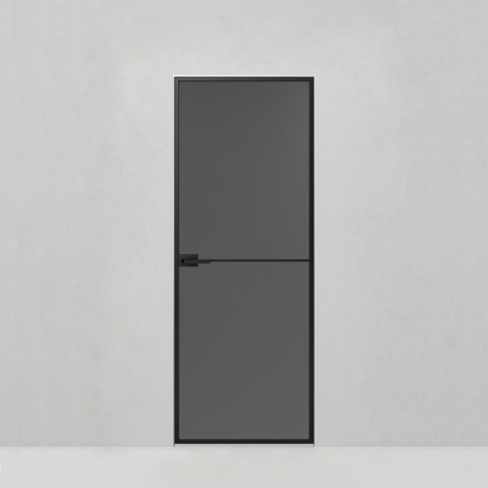 Стеклянная дверь Графика, GR11 стекло серое непрозрачное