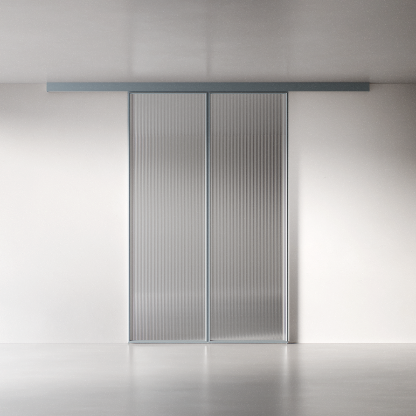 Межкомнатная перегородка 1000 линий цельностеклянная, ral