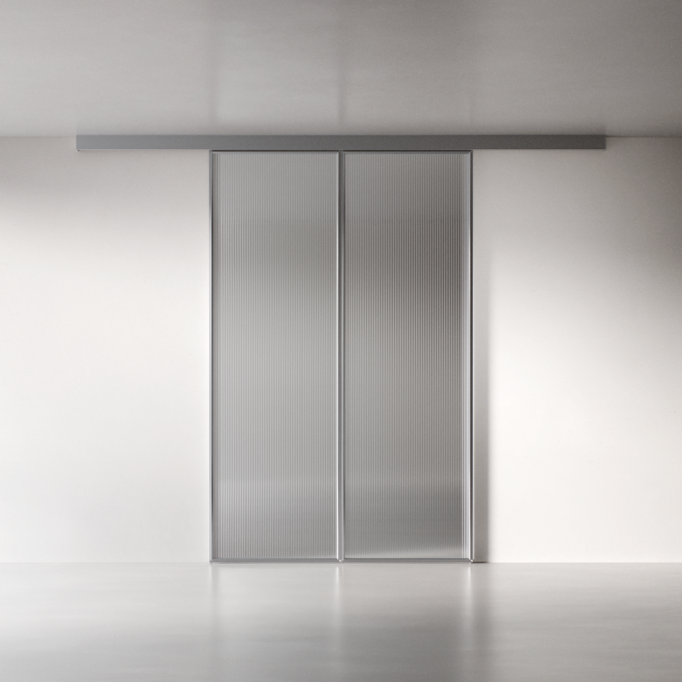 Межкомнатная перегородка 1000 линий цельностеклянная, полированный