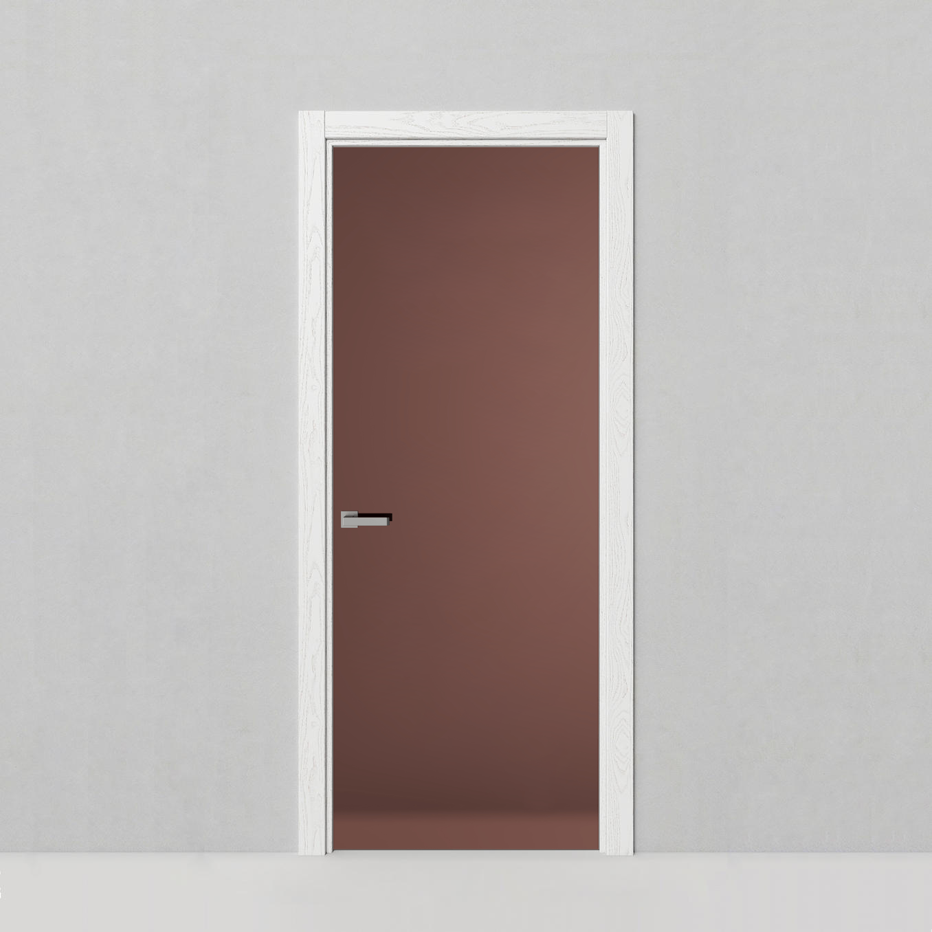 Стеклянная дверь Рейн 22, стекло зеркальная бронза