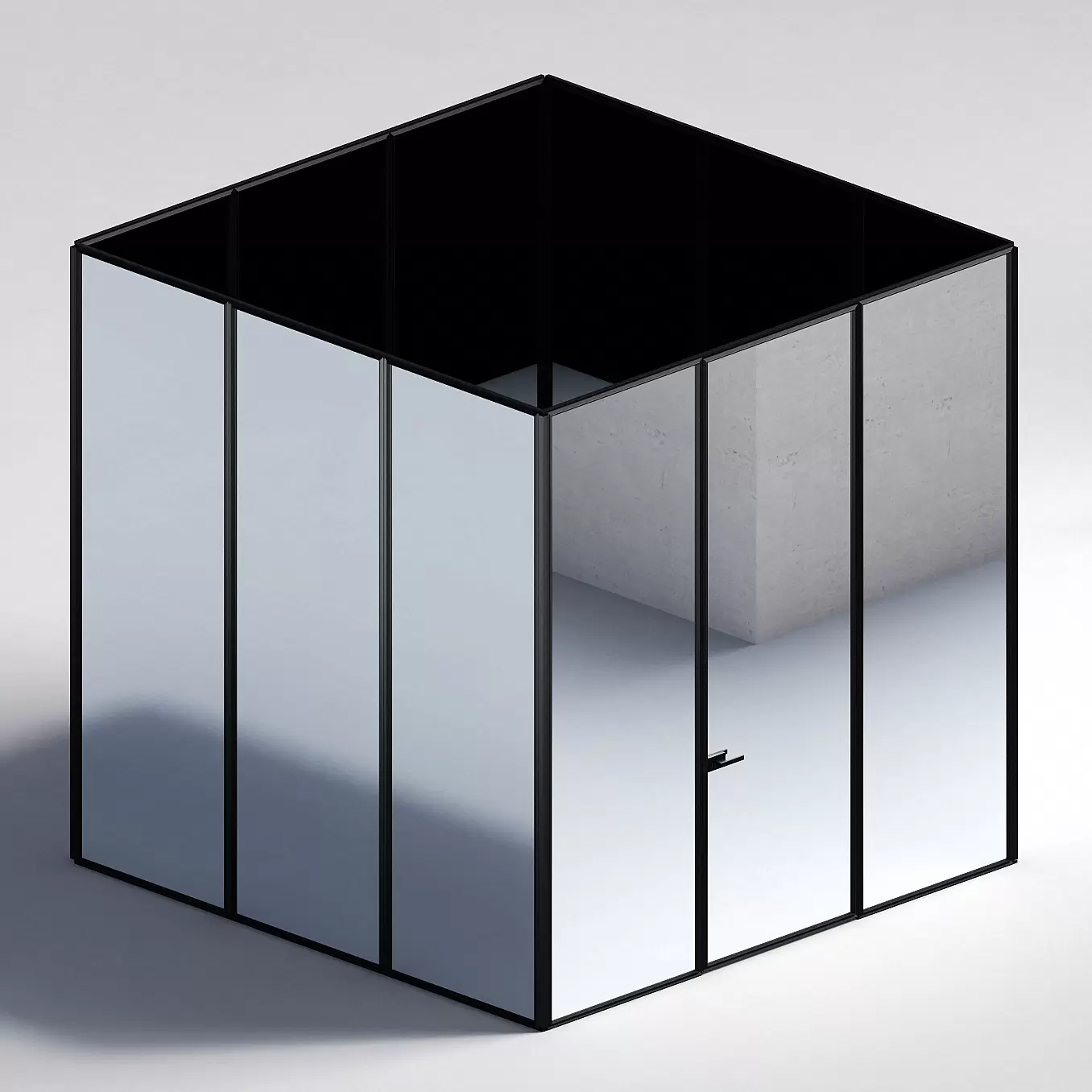 Межкомнатная перегородка Система 1000 линий , черный