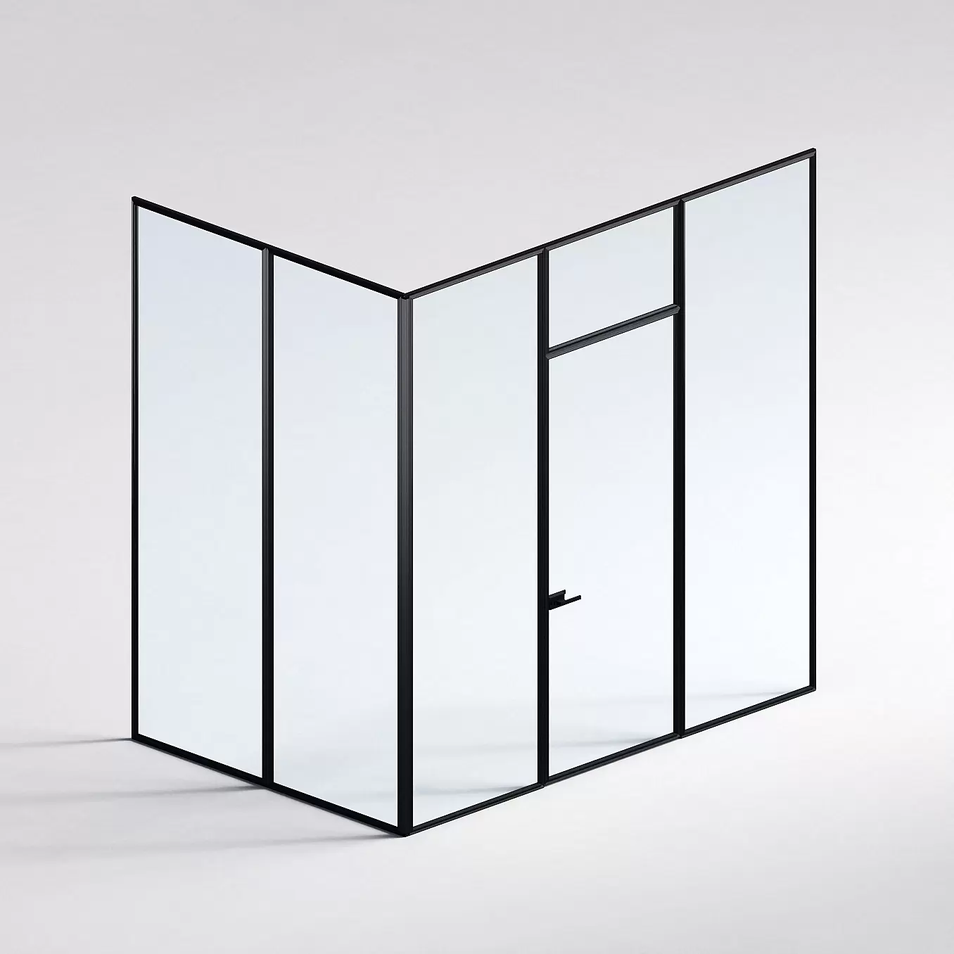Межкомнатная перегородка Система 1000 линий , черный