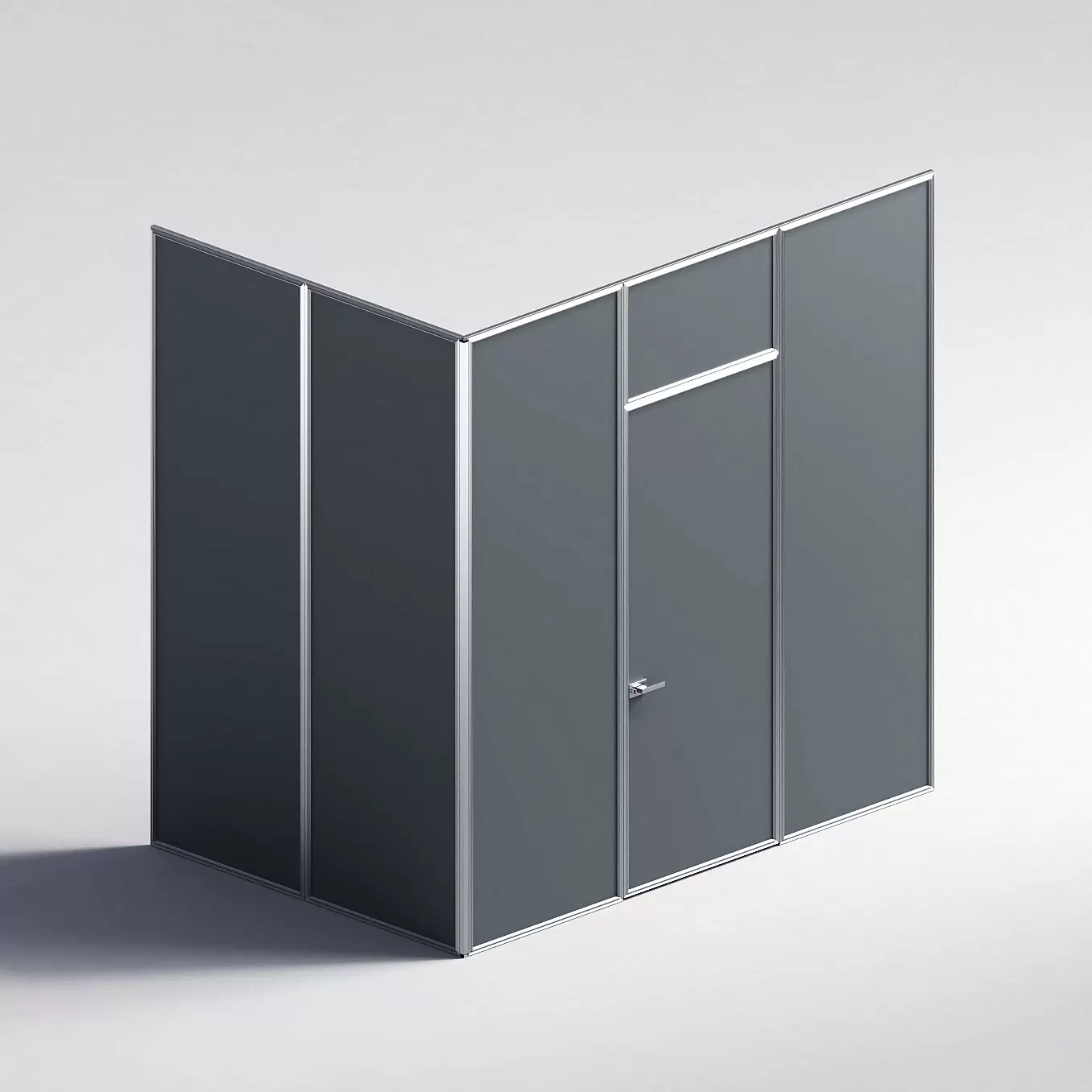 Межкомнатная перегородка Система 1000 линий , серебряный