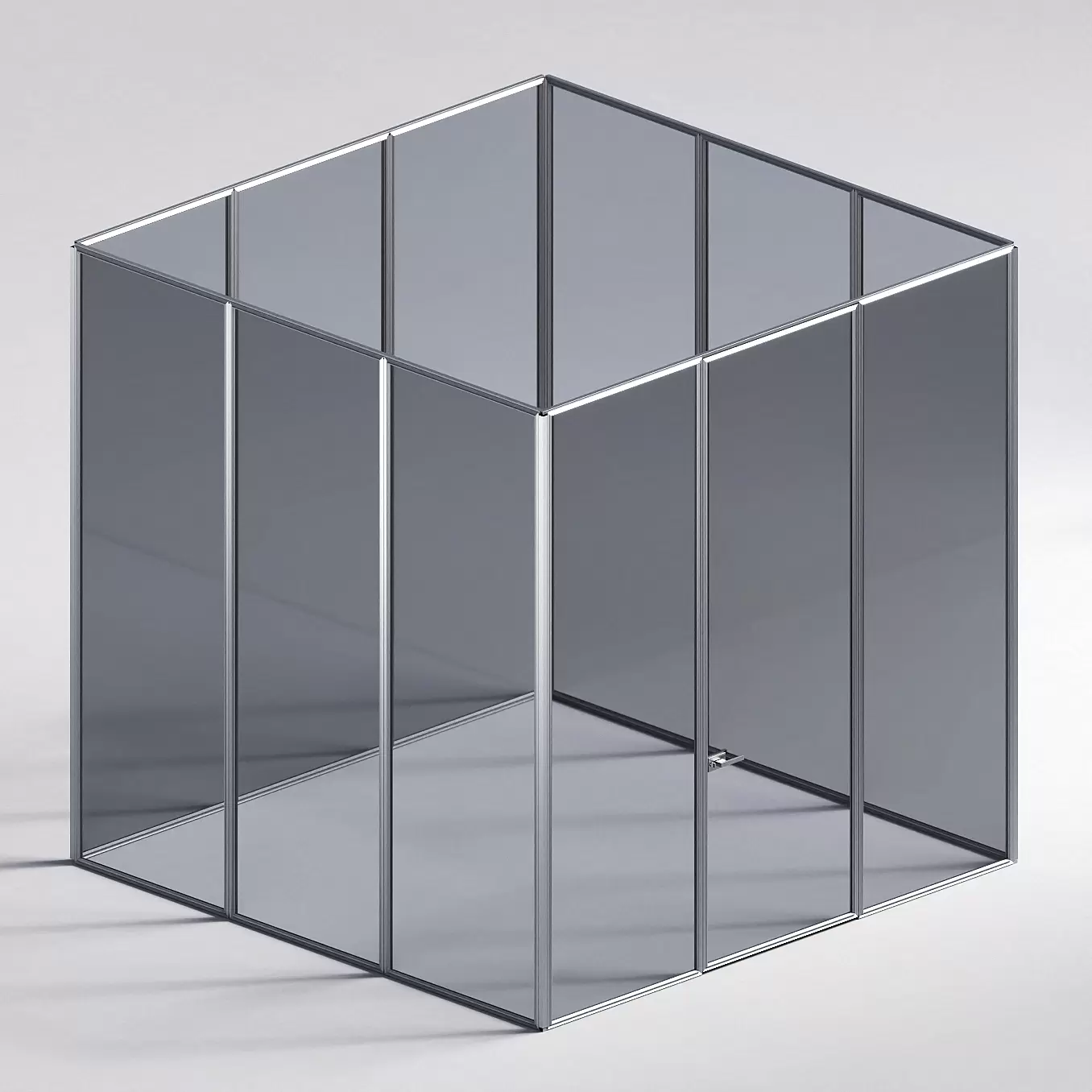 Межкомнатная перегородка Система 1000 линий , серебряный