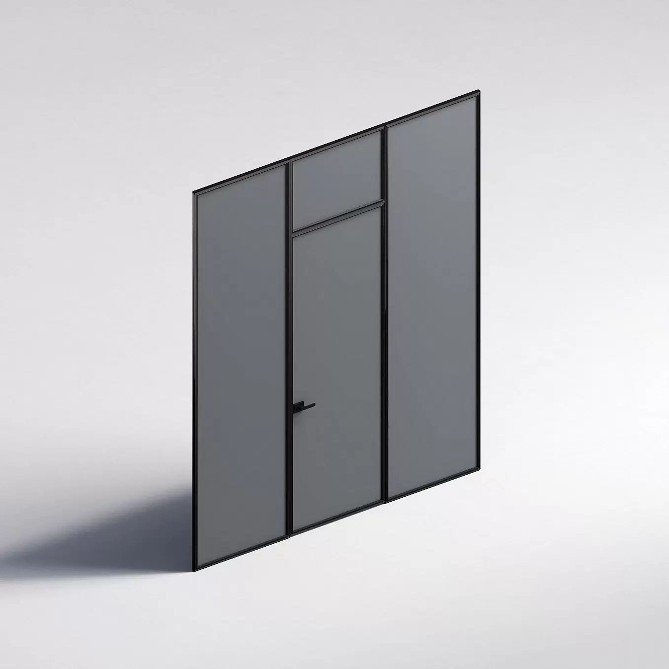 Межкомнатная перегородка Система 1000 линий , черный