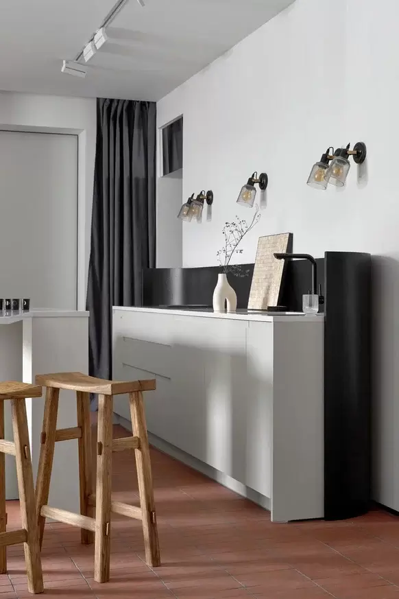 Кухня-гостиная и сельский минимализм — 17