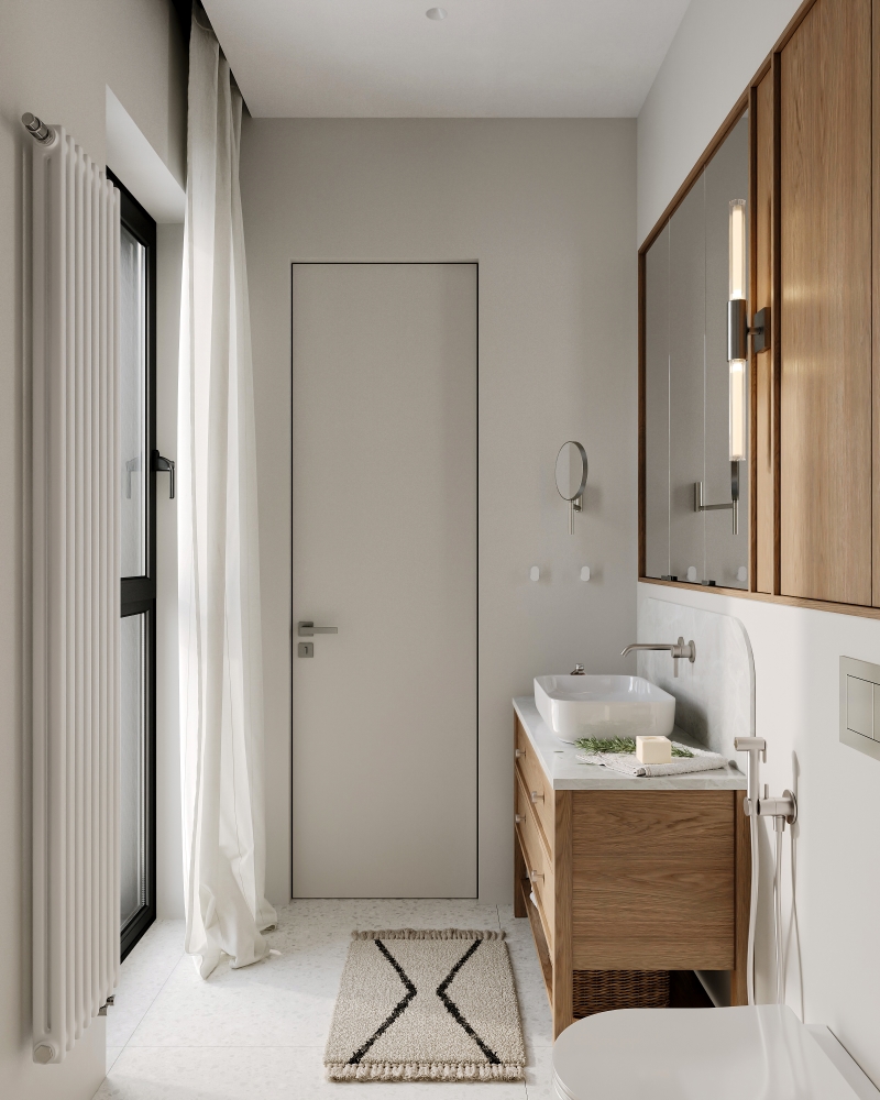 Ванная комната с видом на город — 2