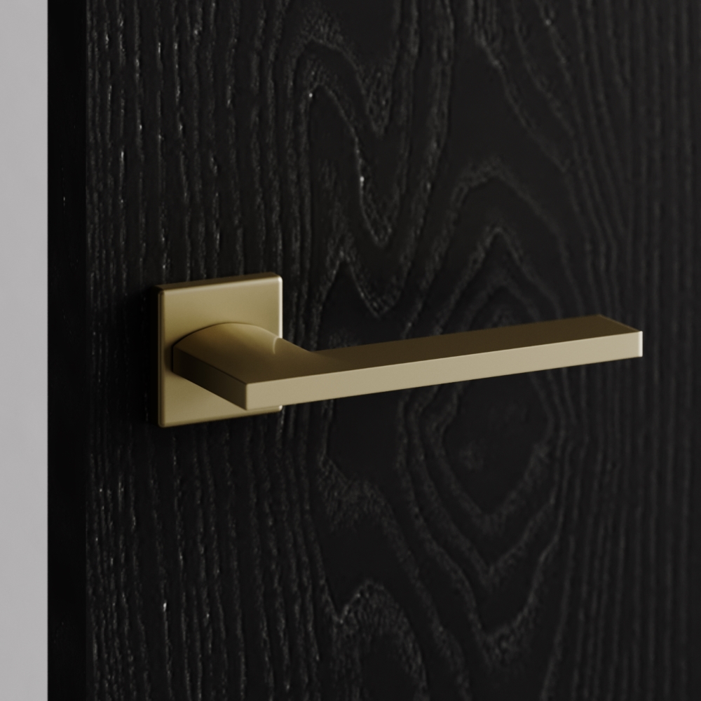 Межкомнатная ручка Винг, латунь матовая