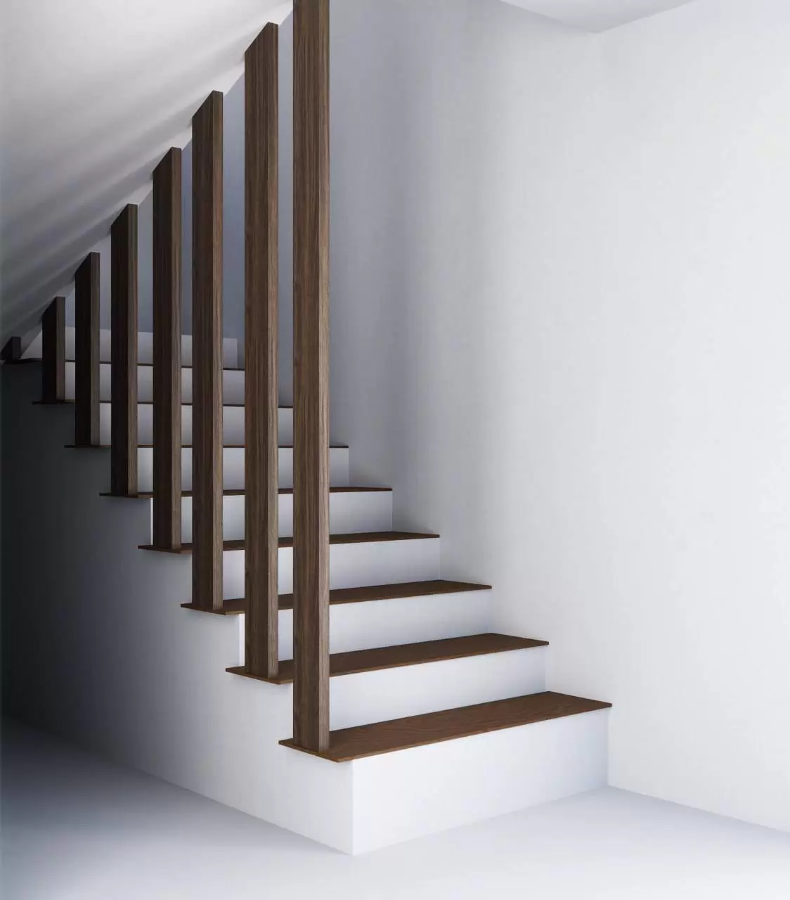 Установка стационарной перегородки в монтажные проемы с уклоном