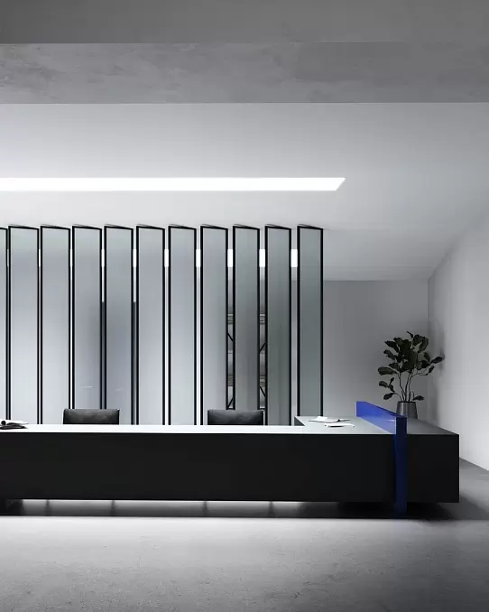 Алюминиевые реечные перегородки в интерьере — 4