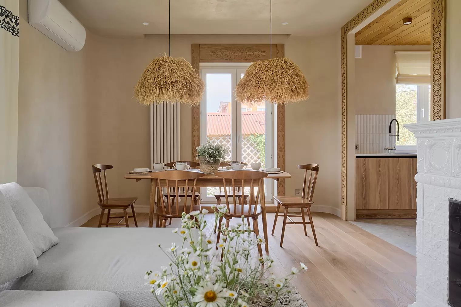 Кухня-гостиная в неорусском стиле — 9