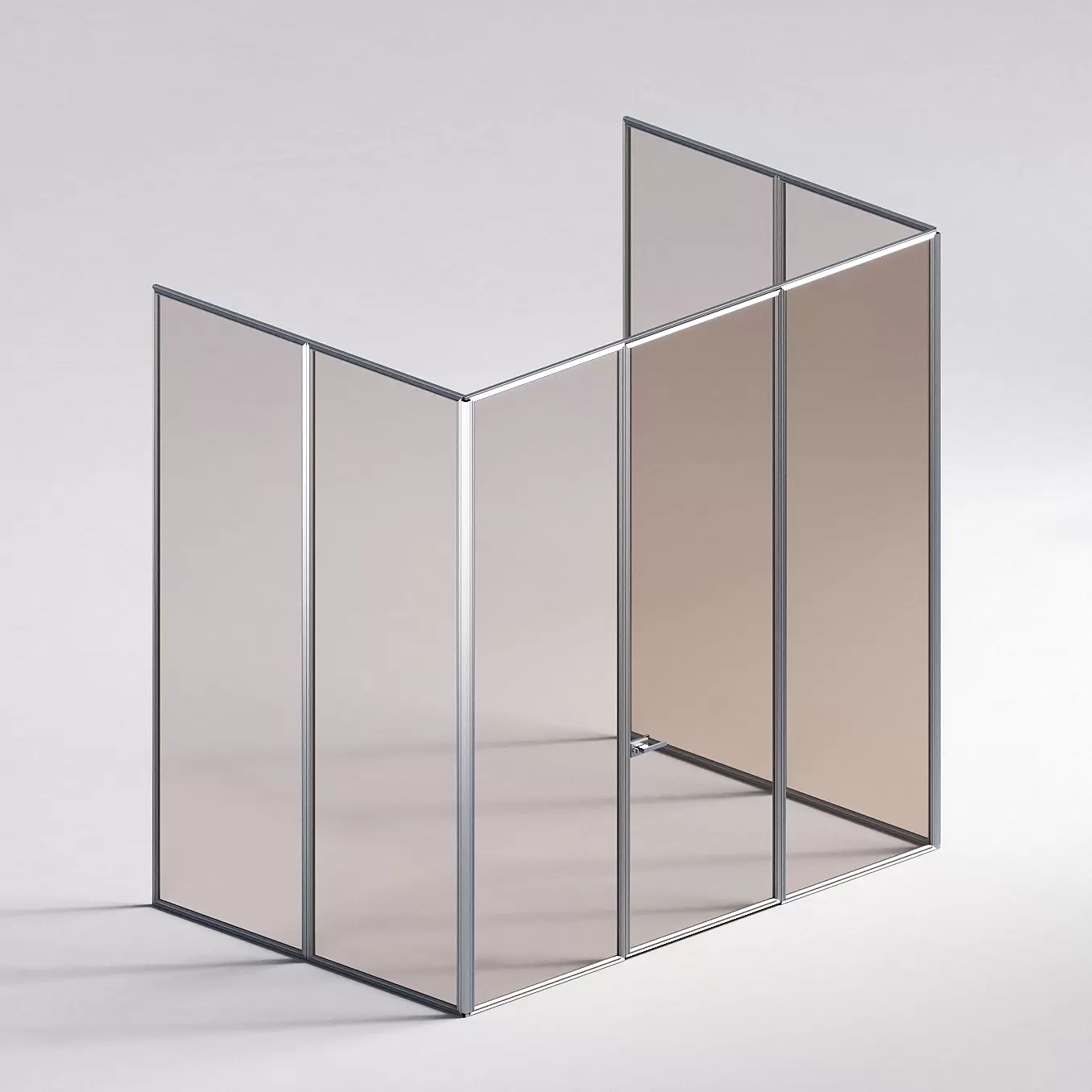 Межкомнатная перегородка Система 1000 линий , серебряный