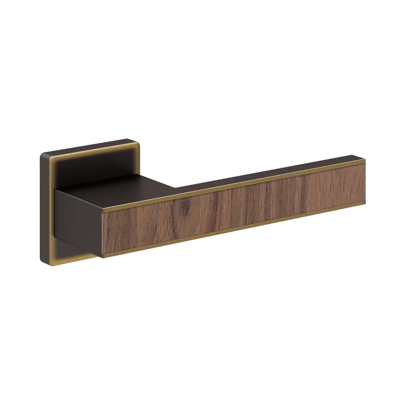 Межкомнатная ручка Перфект, бронза темная дымчатая