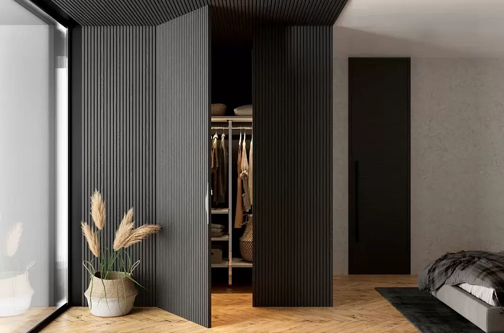 Декоративная рейка в интерьере — 6