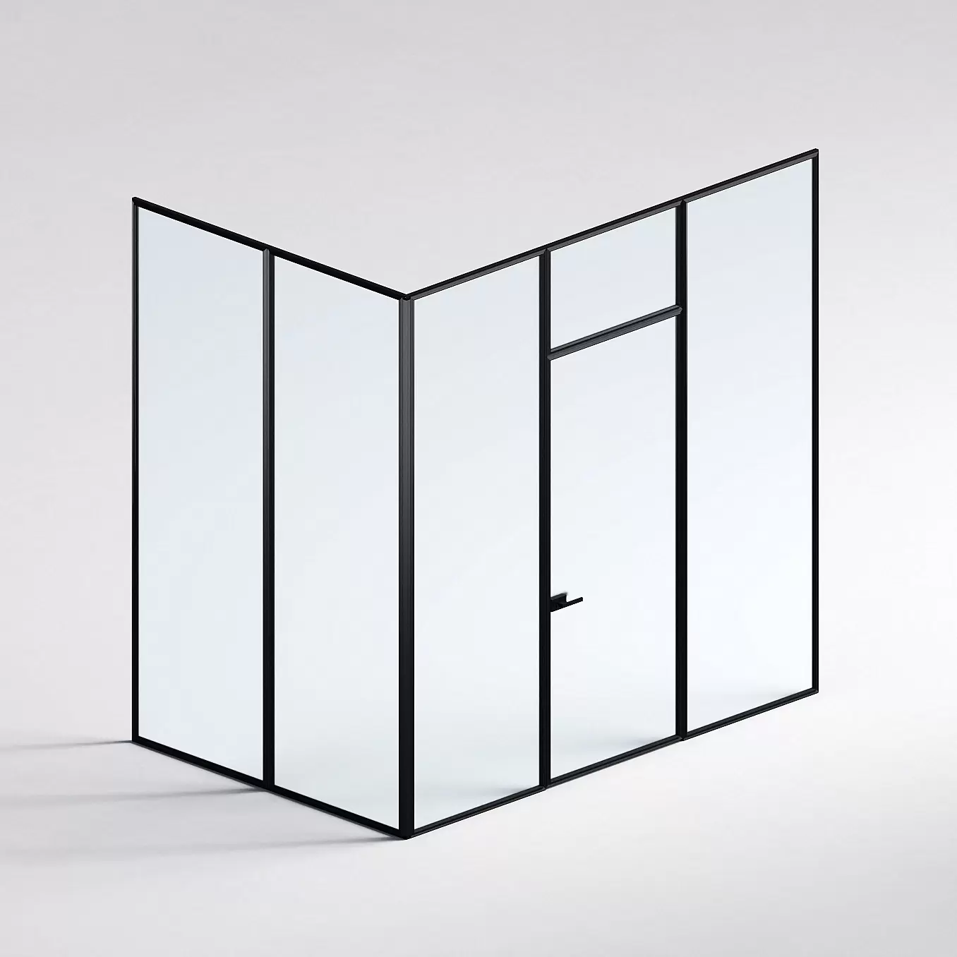 Межкомнатная перегородка Система 1000 линий , черный
