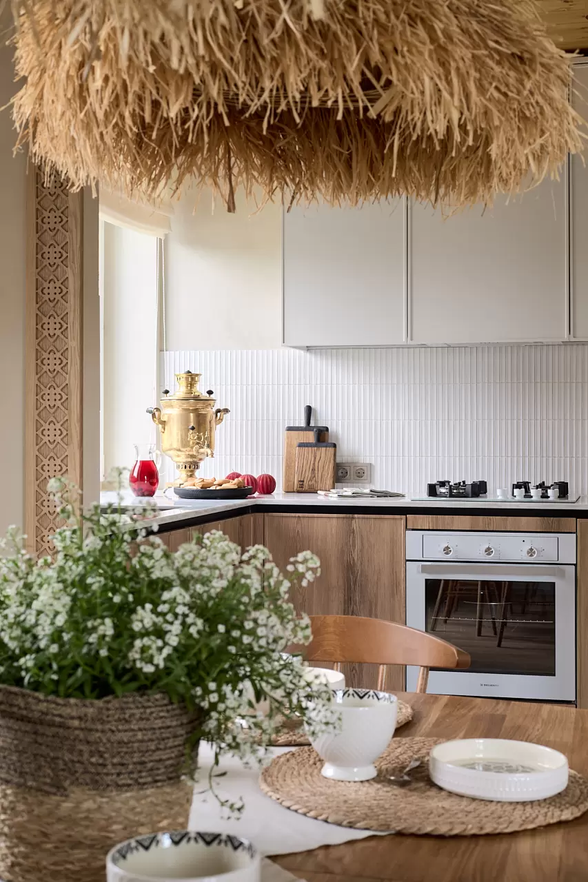 Кухня-гостиная в неорусском стиле — 8