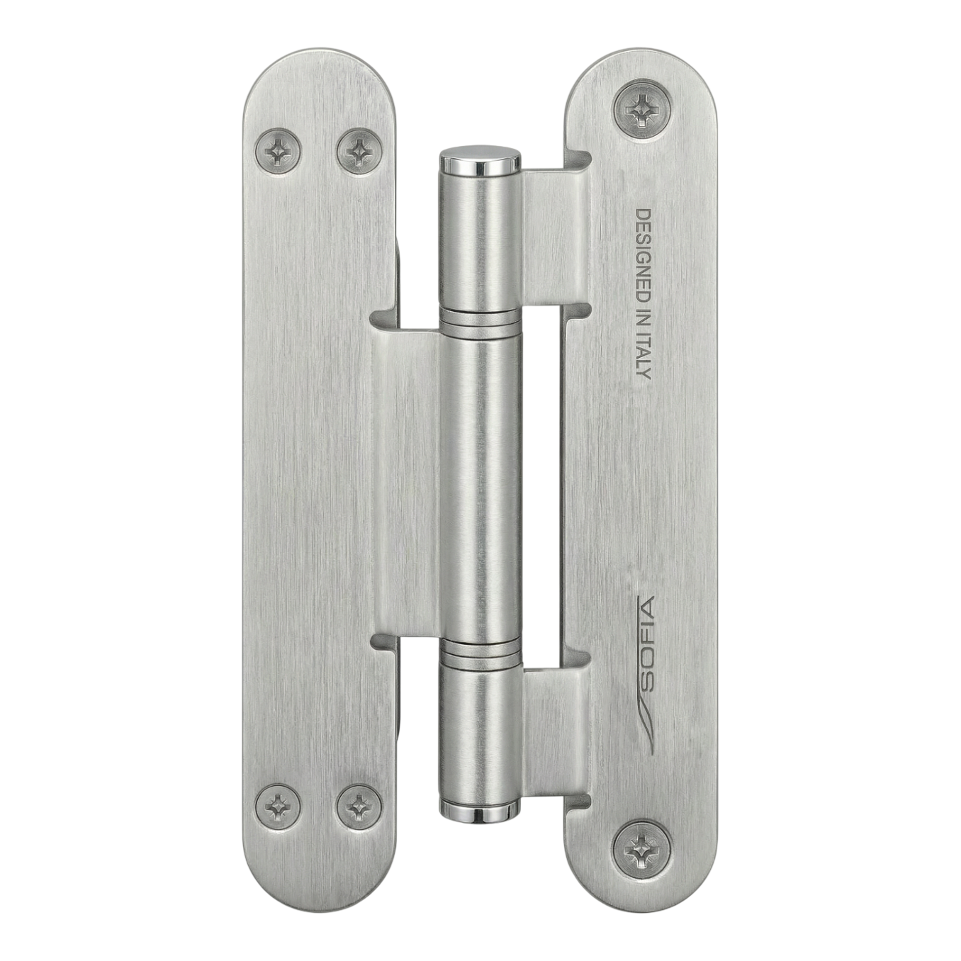 Накладная петля Кондор, матовый алюминий